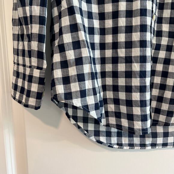 J Crew Women's Longsleeve Gingham Flannel‎ Button Down Size XS - Picture 2 of 8